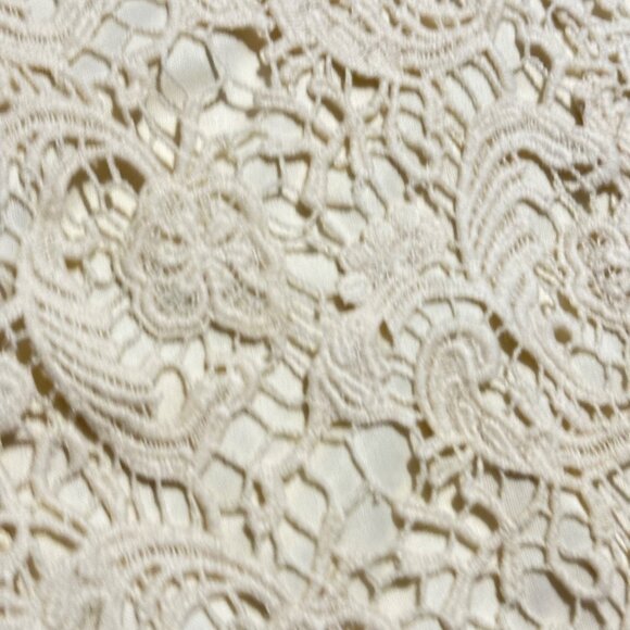 Whimsy Off White Lace Dress Medium Urban Outfitters Crocheted Style Beach Bride - Picture 4 of 6